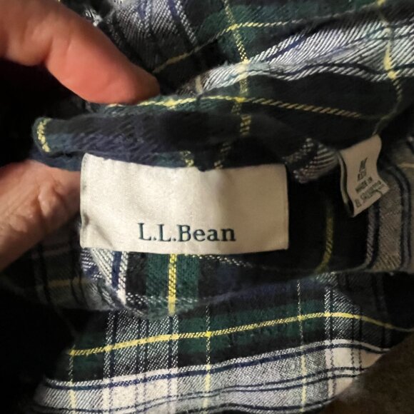 L.L. BEAN Scotch Plaid Woman's Robe with "WIFE" Embroidered on Front Size Medium - Picture 6 of 8